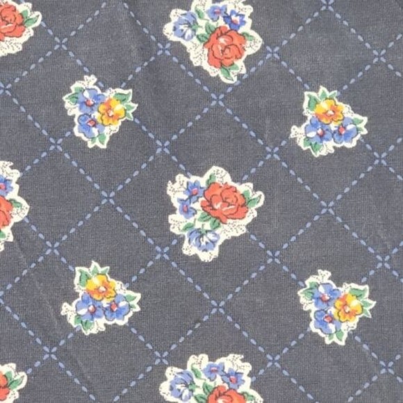 Tory Burch Medium Floral Print T-shirt Dress Navy Flower & Logo Print - Picture 4 of 16